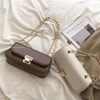 Túi niche kiểu Pháp dành cho nữ, túi xách nách retro, túi dây xích cao cấp, túi đeo vai nhỏ đ