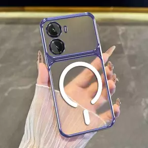 Ốp Lưng Cho POCO X7 Pro X7 Ốp Điện Thoại Thẩm Mỹ Chống Sốc Trong Suốt Cao Cấp Có Cuộn Dây Từ Tính Mới Cửa Sổ Lớn Silicon Mềm Mại