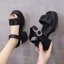Giày Sandal Nữ Váy Ngoài Mùa Hè Cổ Tích Phong Cách Thường Ngày Đế Dày Bánh Xốp Hở Mũi La Mã