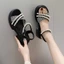 Giày Sandal Nữ Thời Trang Mùa Hè Đế Dày Phong Cách Cổ Tích Giày La Mã Ngọc Trai Bên Ngoài Đế Mềm Th