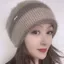 Mũ Acrylic dệt kim dày dành cho nữ Beanie thông thường thanh lịch với phụ kiện mùa đông thoải mái mềm mại