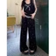Sweet Hot Girl In Hình Nơ Quần Ống Rộng Nữ Mùa Hè Mỏng Cao Cấp Rời Drap Quần Đi Bộ Thường Ngày