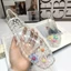 New Korean Style Jelly Shoes Women's Shallow Mouth Shoes Dopamine Crystal Shoes Square Toe Sanda