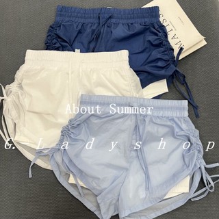 Quần short thể thao hai mảnh giả màu tương phản, quần short thể thao thông thoáng hai mặt có