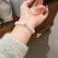 vòng tay ngọt ngào, tươi mát và nhẹ nhàng sang trọng vòng tròn đính cườm nước băng trăng gió