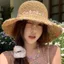 Mũ Rơm Thời Trang Có Dệt Thoáng Khí Có Thể Gập Lại Mũ Chống Nắng Để Sử Dụng Hàng Ngày