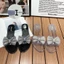 Genuine Soft Material Sandals For Women New Summer Fashion Slippers High Heels Crystal Heel Tran
