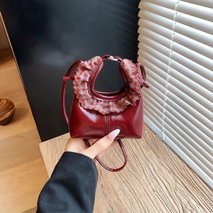 túi nhỏ phong cách retro phổ biến dành cho nữ, tai nghe mới dễ thương, túi đeo chéo, túi nhỏ min