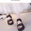 Giày sandal thể thao mùa hè cho nữ đế dày tăng chiều cao Giày sandal đế bệt Velcro thông dụng, đa n
