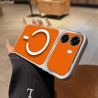 Ốp Lưng Cho OPPO A6T 4G A6T 5G A6T Pro 4G A6C 4G Màu Cao Cấp Mới Mẫu Lưng Silicon Mờ Cửa Sổ Lớn Vỏ Điện Thoại Thẩm Mỹ Vòng Hút Từ Tính Thiết Kế Mới