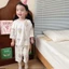 bé mùa hè co giãn thoải mái mặc nhà mỏng bé gái thoáng khí lỗ Bộ đồ ngủ Bộ trẻ em mềm mại bé tra