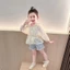 Nữ Nhẹ Chống Nắng Quần Áo Mới Bé Gái Quần Áo Mùa Hè Trẻ Em Mùa Hè Thoáng Khí Áo Bé Gái Ngoài Trờ