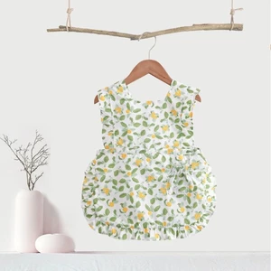 yếm cotton nguyên chất cho bé váy công chúa nữ tạp dề trẻ em chống nước và chống bẩn quần yếm khô