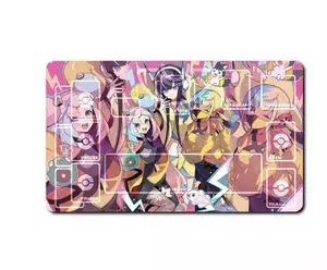 Iono Canari Pokemon Playmat TCG Card Game Chơi Thảm Bàn Chơi Game Miếng Lót Chuột Anime Trò Chơi Trận Đấu Thảm