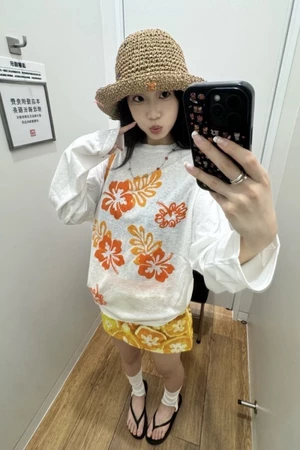 Áo thun lười trong suốt chống nắng dài tay mỏng gợi cảm in hình thời trang áo sơ mi đa năng