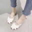 Dép mới Bao Đầu Mùa Hè Mới Đa Năng Đế Bằng Chống Trơn Trượt Nửa Trơn Trượt Bên Ngoài Mặc Giày