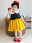 Đầm Bé Gái Mùa Hè Phong Cách Mới Trẻ Em Phong Cách Tay Ngắn Tuyết Trắng Váy Cotton Bé Gái Mùa Hè