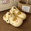 28 Rỗng Thoáng Khí Micro Vòm Đế Dày Croc Cho Nữ Mùa Hè Nữ Tính Màu Trơn Hàn Quốc Chữ Mary Jane