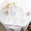 Áo Vest Trẻ Em Nữ Áo Khoác Xuân Thu Phong Cách Phương Tây Áo Ghi Lê Hai Lớp Cotton Nguyên Chấ