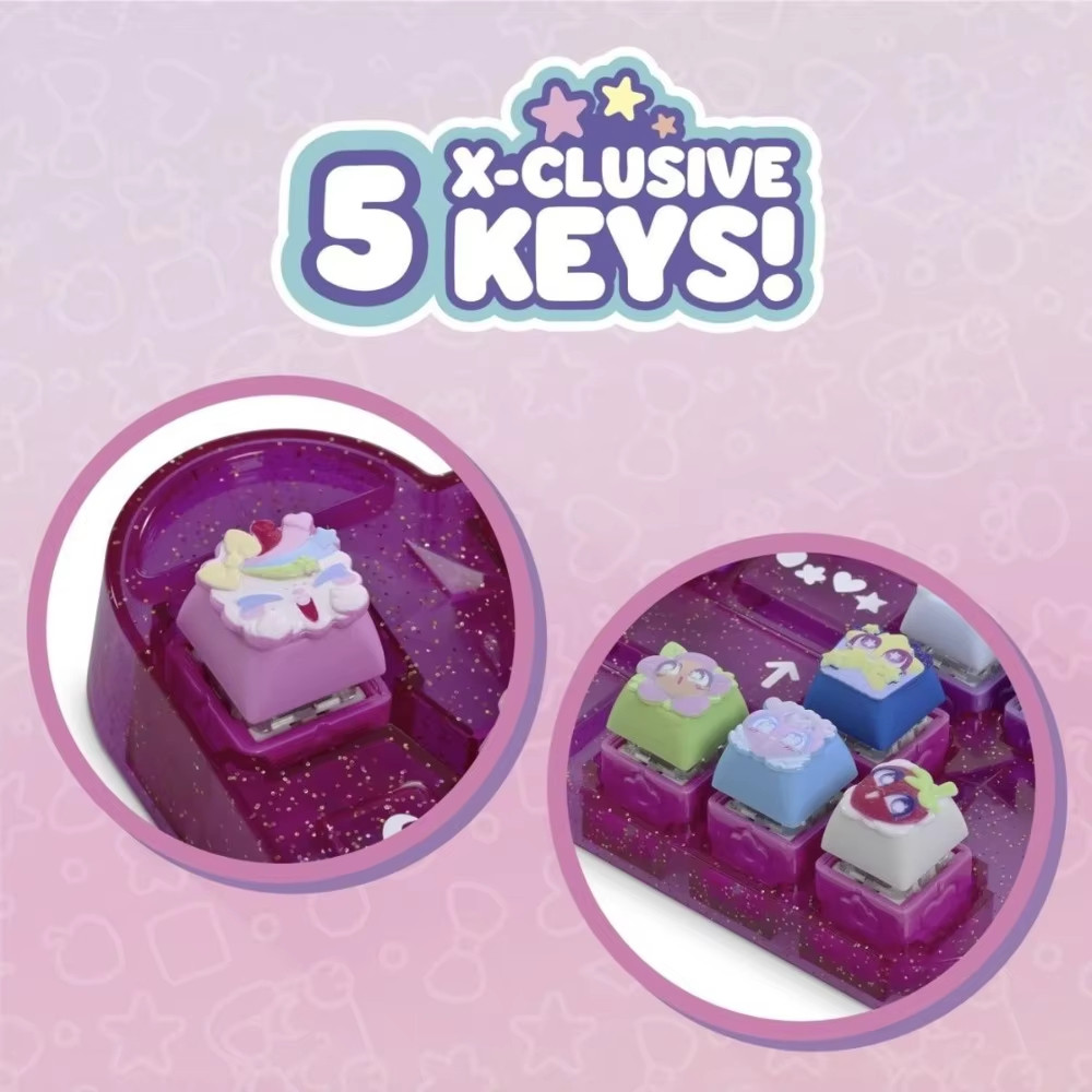 [Sẵn sàng] 2 Bộ Bàn phím cơ Clickee dễ thương Keycap Ba lô Mặt dây chuyền Móc khóa Búp bê thú cưng Hộp mù Giảm căng thẳng Bộ sưu tập Quà tặng lễ hội