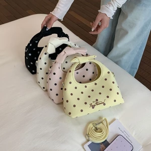 Túi đeo vai nhỏ chấm bi, Túi xách thông thường Hàn Quốc, Túi đeo chéo một vai phong cách và đa năng, Túi xách nữ đơn giản