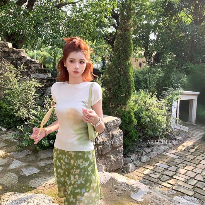 Lan ~ Qingti Phong Cách Dạ Hội Xuân Hè Váy Ngắn Ngọt Ngào Nhỏ Tươi Cao Cấp Ôm Hơn Nhìn Phù Hợp Với Hoa Chữ A Váy Nữ