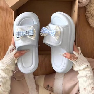 Internet Celebrity Popular Home Thick-soled One-line Slippers For Women To Wear Ins Outside A