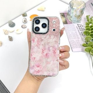 Ốp Màu Sơn Dầu Hoa Hồng Tương Thích Cho IPhone 11 12 13 14 15 16 17 Pro Max 12Mini Cover X XR XS Max Silicone Mềm Trong Suốt Cản SE 2022 6 7 8Plus Vỏ Chống Sốc