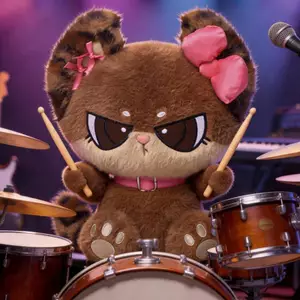 Mèo Plushie Với Chất Liệu Cọc Dài Mềm Tuyệt Vời Cho Cudling Và Giờ Chơi