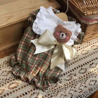 [Hàng hóa thú cưng dễ thương] Quần áo mèo ngọt ngào Dễ thương tươi mát Quần áo thú cưng có thể kéo được