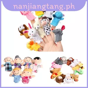 Con rối Ngón tay Búp bê động vật vui nhộn dành cho trẻ em Học tập và kể chuyện Gia đình vui nhộn