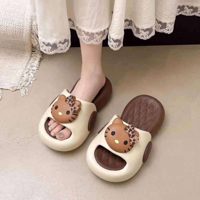 Dép Hoạt Hình Dễ Thương Bé Gái Mùa Hè Đế Dày Chống Trơn Trượt Phong Cách Mới Bên Ngoài Mặc Hợp T