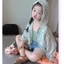 Áo khoác bé gái mỏng và sành điệu, quần áo in hoa mùa hè cho bé gái, quần áo chống nắng mùa h