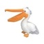Động vật Pelican Plushie với mỏ dài Đồ chơi chim nhồi bông để trang trí phòng trẻ em