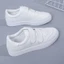 Giày Trắng Cho Nữ Mùa Hè Giày Đế Bằng Velcro Phong Cách Hàn Quốc Giày Thể Thao Thường Ngày Học Sinh