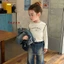 quần áo trẻ em mới dài tay trẻ em phong cách hàn quốc kt cat slim T-shirt đáy áo sơ mi đa năng h