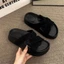 Giày sandal đế dày thời trang nữ, dép mùa hè, đế mềm, dép đi trong nhà thoải mái với váy