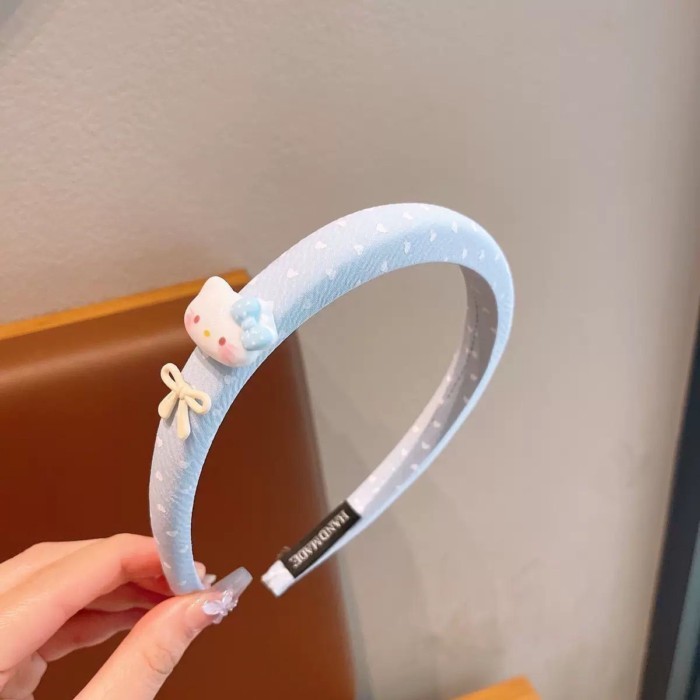 chiếc băng đô hình mèo kẹo màu dành cho bé gái Băng đô cài khuy dễ thương, ngọt ngào dành cho bé