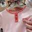 mùa xuân mới bé gái cotton nguyên chất phối ren áo sơ mi dài tay có đáy ngọt ngào và đa năng dàn