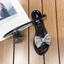 Genuine Soft Material Sandals For Women New Summer Fashion Slippers High Heels Crystal Heel Tran