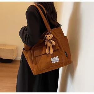 Túi tote sức chứa lớn theo phong cách retro mùa thu đông dành cho phụ nữ có ngoại hình ưa nhì
