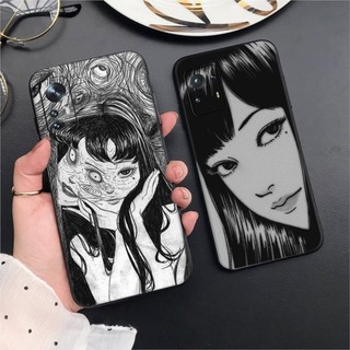 Dành Cho Redmi Turbo 4 Pro Note 14 Plus TPU Mờ Đen Mềm Vỏ Điện Thoại Bảo Vệ Sợ Anime Nhật Bản Tomie