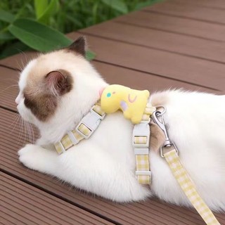 [Hàng cho thú cưng dễ thương] Dây xích mèo di động chống vỡ có thể điều chỉnh hình chữ I phổ thông 1-12.5kg