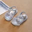 Giày Sandal Bé Gái Nơ Ngọt Ngào Đính Hạt Giày Công Chúa Mới Bé Gái Đế Mềm Giày Đi Biển