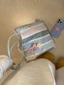 New French Commuting Korean Style Bags Floral Canvas Bag Large Capacity Shoulder Tote Bag Handba