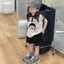 Bé Gái Áo Vest Bộ Mùa Hè Mới In Hoạt Hình Áo Sơ Mi Có Ve Áo Top Cho Bé Dáng Rộng Năm Thứ Năm Quầ