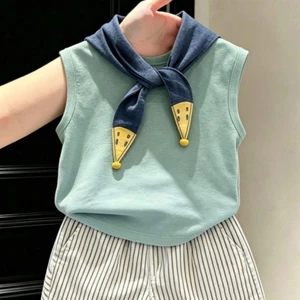 Bộ quần áo trẻ em phong cách Hàn Quốc Bộ đồ mùa hè bé trai Quần áo trẻ em thời trang trẻ em quần