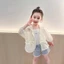 Nữ Nhẹ Chống Nắng Quần Áo Mới Bé Gái Quần Áo Mùa Hè Trẻ Em Mùa Hè Thoáng Khí Áo Bé Gái Ngoài Trờ