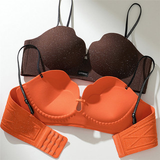 Dây đeo mỏng liền mạch Push Up Bra Glitter Shimmer Đồ lót thoải mái