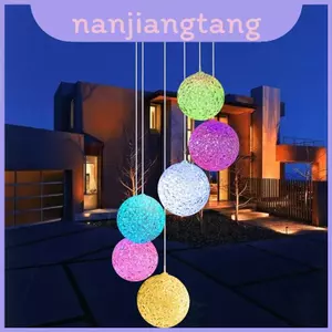Đèn Led bóng gió sân vườn năng lượng mặt trời có màu Gradient để trang trí sân hiên ngoài trời